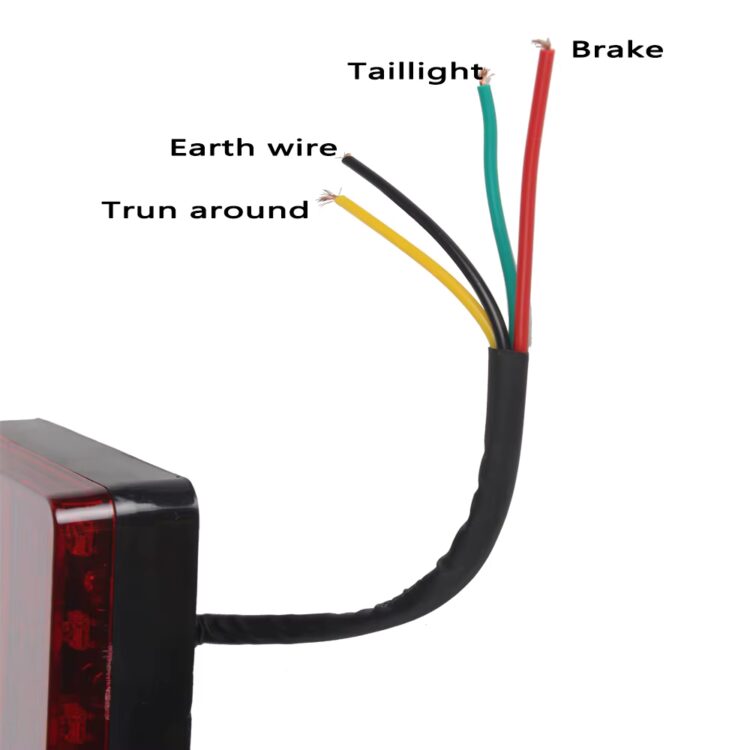 2x 8 LED Car Tail Lights Rear Lamps Warning Lights for Trailer Truck Boat (1 Pair) - Image 3